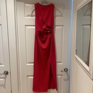 SHEIN Pink Cut Out Dress